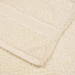 vidaXL Washandjes FROGN 2 st 30x30 cm 360 g/m² crème