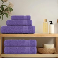 vidaXL Washandjes FROGN 2 st 30x30 cm 360 g/m² paars