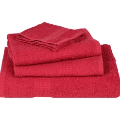 vidaXL Washandjes FROGN 2 st 30x30 cm 360 g/m² rood
