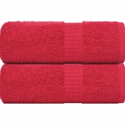 vidaXL Washandjes FROGN 2 st 30x30 cm 360 g/m² rood