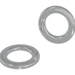 vidaXL Washers 2 st Zilver 10 x 10 x 0,8 mm IJzer