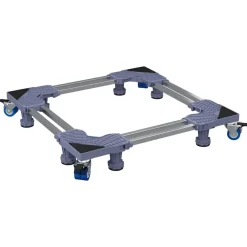 vidaXL Wasmachinebasis Grijs 67 x 67 x 12 cm Roestvrij staal