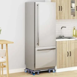 vidaXL Wasmachinebasis Grijs 67 x 67 x 12 cm Roestvrij staal