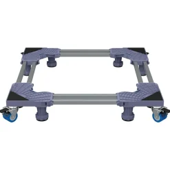 vidaXL Wasmachinebasis Grijs 67 x 67 x 12 cm Roestvrij staal