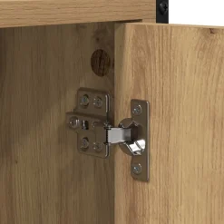 vidaXL Wasmachinekast Artisanaal eiken 68 x 48,5 x 194 cm Bewerkt hout