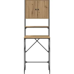 vidaXL Wasmachinekast Artisanaal eiken 68 x 48,5 x 194 cm Bewerkt hout