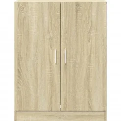 vidaXL Wasmachinekasten 2 st bewerkt hout sonoma eikenkleurig