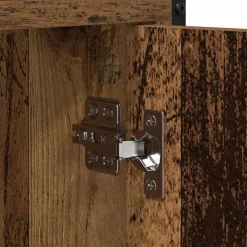 vidaXL Wasmachinekast Oud hout 68 x 48,5 x 194 cm Bewerkt hout