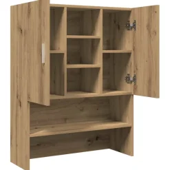 vidaXL Wasmachinekast 70,5x25,5x90 cm artisanaal eikenkleur