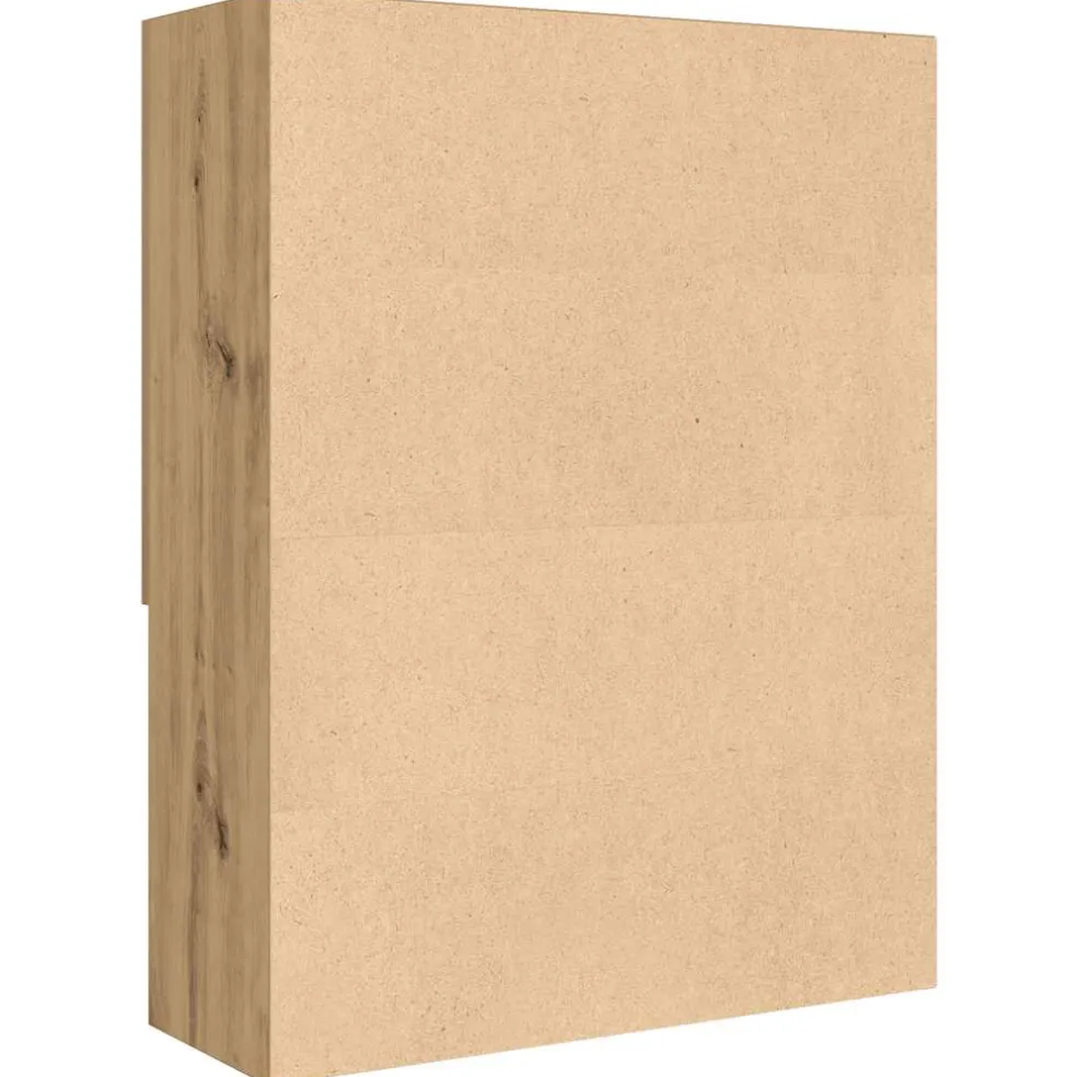 vidaXL Wasmachinekast 70,5x25,5x90 cm artisanaal eikenkleur