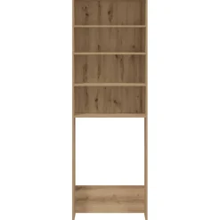 vidaXL Wasmachinekast 64x24x190 cm artisanaal eikenkleur