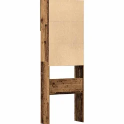 vidaXL Wasmachinekast 64x24x190 cm bewerkt hout oud houtkleurig