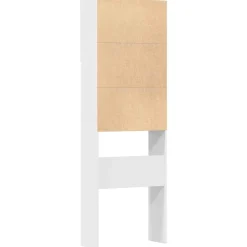 vidaXL Wasmachinekast 64x24x190 cm bewerkt hout wit