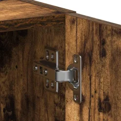 vidaXL Wasmachinekast 64x24x190 cm bewerkt hout gerookt eikenkleurig