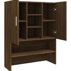 vidaXL Wasmachinekast 70,5x25,5x90 cm bruin eikenkleur