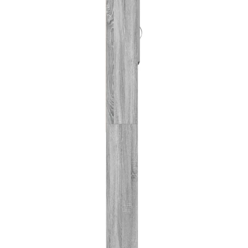 vidaXL Wasmachinekast 64x24x190 cm bewerkt hout grijs sonoma eikenkl