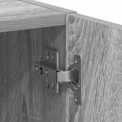 vidaXL Wasmachinekast 64x24x190 cm bewerkt hout grijs sonoma eikenkl
