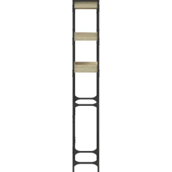 vidaXL Wasmachinekast 67x25x163 cm bewerkt hout sonoma eikenkleurig