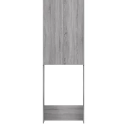 vidaXL Wasmachinekast 64x25,5x190 cm grijs sonoma eikenkleurig