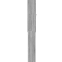 vidaXL Wasmachinekast 64x25,5x190 cm grijs sonoma eikenkleurig