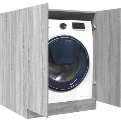 vidaXL Wasmachinekast 71x71,5x91,5 cm grijs sonoma eikenkleurig