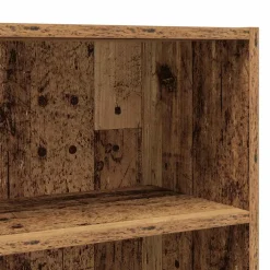 vidaXL Wasmachinekast 64x24x190 cm oud houtkleurig