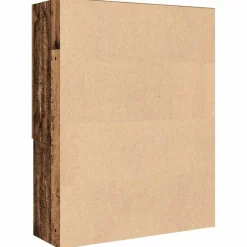 vidaXL Wasmachinekast 70,5x25,5x90 cm oud houtkleurig