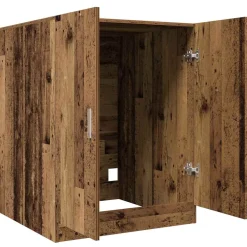 vidaXL Wasmachinekast 70,5x71,5x91,5 cm oud houtkleurig