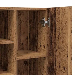 vidaXL Wasmachinekast 64x25,5x190 cm oud houtkleurig