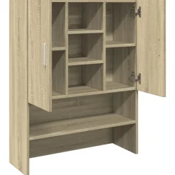 vidaXL Wasmachinekast 70,5x24x90 cm sonoma eikenkleurig