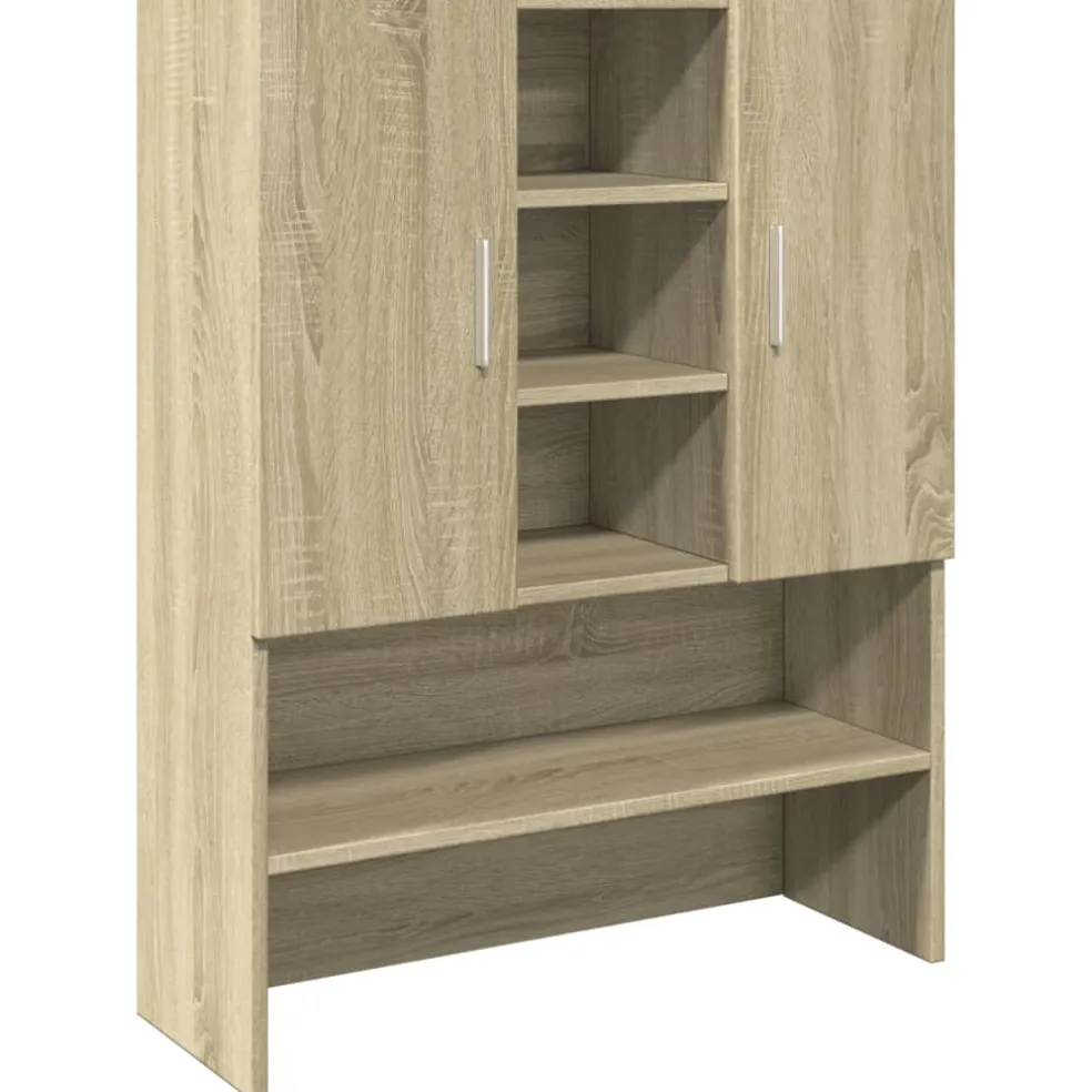 vidaXL Wasmachinekast 70,5x24x90 cm sonoma eikenkleurig