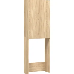 vidaXL Wasmachinekast 64x25,5x190 cm sonoma eikenkleurig