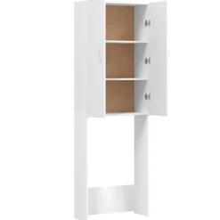 vidaXL Wasmachinekast 64x25,5x190 cm wit