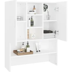 vidaXL Wasmachinekast 70,5x25,5x90 cm wit