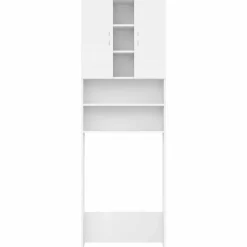 vidaXL Wasmachinekast 64x25,5x190 cm wit