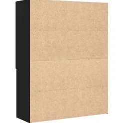 vidaXL Wasmachinekast 70,5x25,5x90 cm zwart eikenkleurig