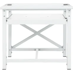 vidaXL Wasmachine pedestals Wit Staal