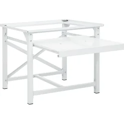 vidaXL Wasmachine pedestals Wit Staal