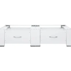 vidaXL Wasmachine pedestals Wit Staal