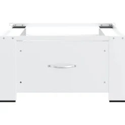 vidaXL Wasmachine pedestals Wit Staal