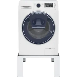 vidaXL Wasmachine pedestals Wit Staal