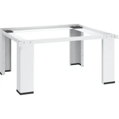 vidaXL Wasmachine pedestals Wit Staal