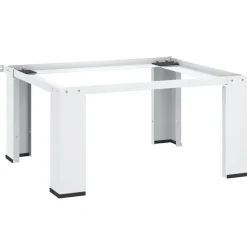 vidaXL Wasmachine pedestals Wit Staal