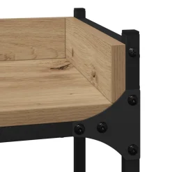 vidaXL Wasmachineplank Artisan Eiken 67 x 25 x 163 cm Bewerkt hout