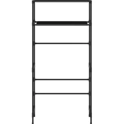 vidaXL Wasmachinerek 2-laags 69x28x143 cm ijzer zwart