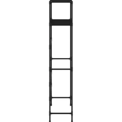 vidaXL Wasmachinerek 2-laags 69x28x143 cm ijzer zwart