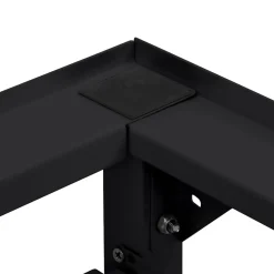 vidaXL Wasmachineverhoger Zwart 60 x 56 x 52 cm Staal