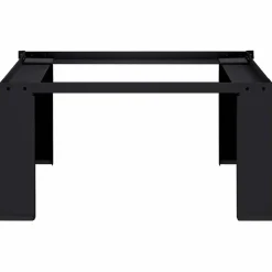 vidaXL Wasmachineverhoger Zwart 64 x 55 x 32,5 cm Staal