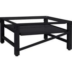 vidaXL Wasmachineverhoger Zwart 62 x 60,5 x 32,5 cm Staal