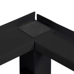 vidaXL Wasmachineverhoger Zwart 62 x 60,5 x 32,5 cm Staal